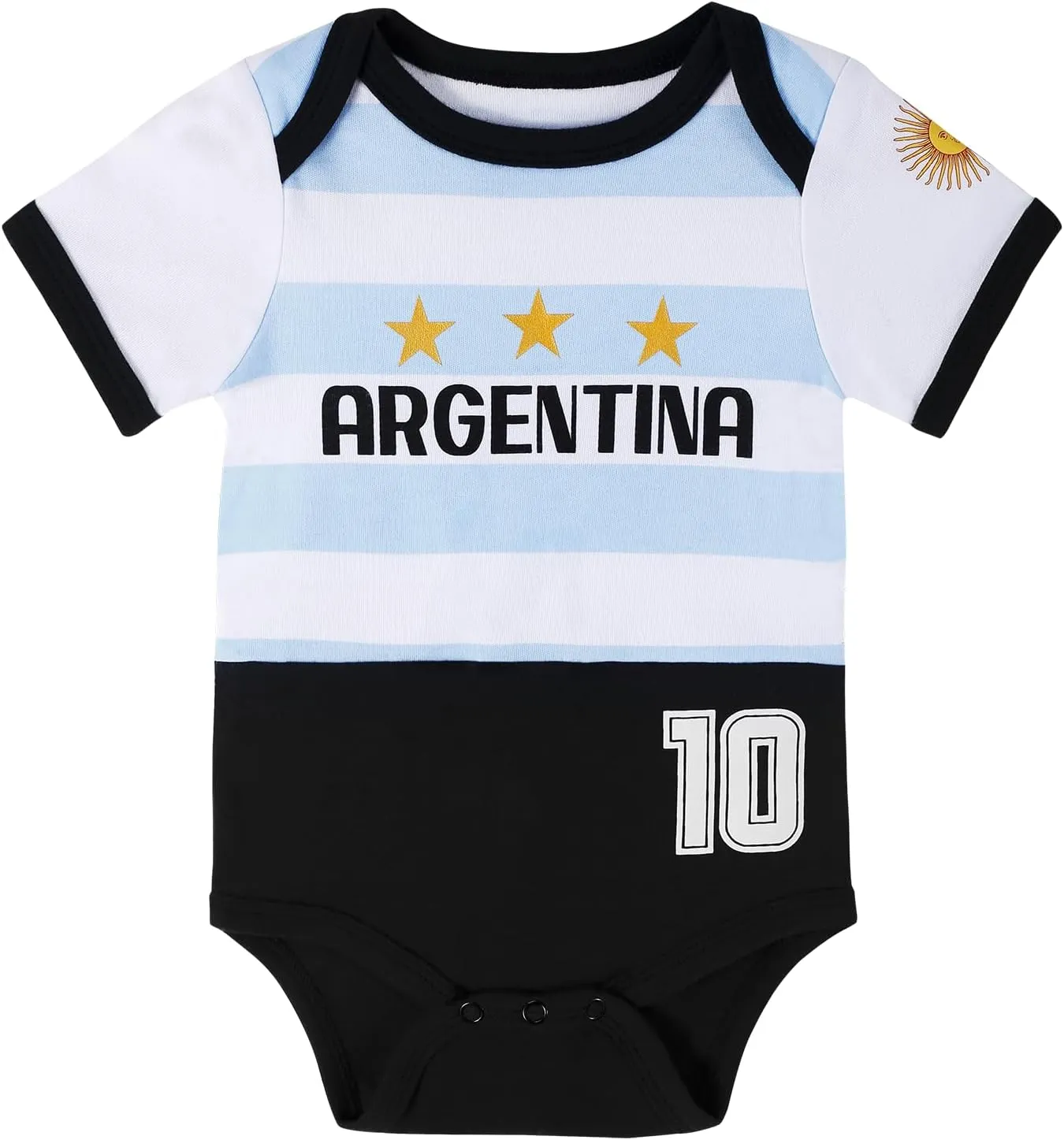 Cnins Sporty Baby Bodysuit 0-24M, Soccer-Themed Infant Onesie for Game Days, Family Matching Outfits, Party & Gift