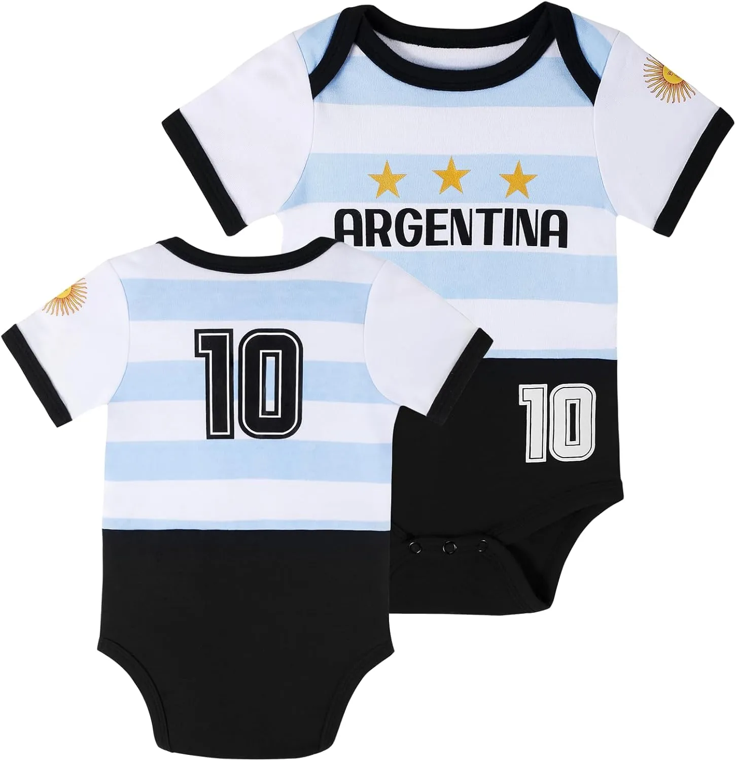 Cnins Sporty Baby Bodysuit 0-24M, Soccer-Themed Infant Onesie for Game Days, Family Matching Outfits, Party & Gift