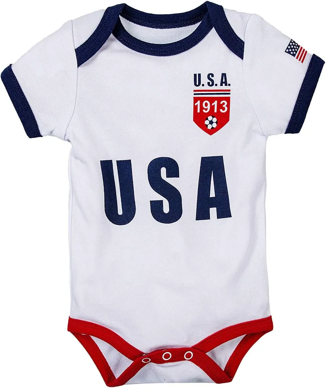 Cnins Sporty Baby Bodysuit 0-24M, Soccer-Themed Infant Onesie for Game Days, Family Matching Outfits, Party & Gift