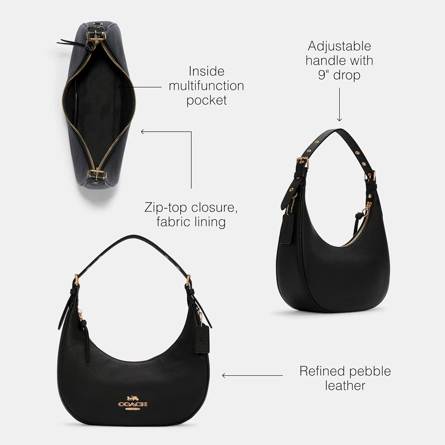 Coach Unisex Bailey Hobo