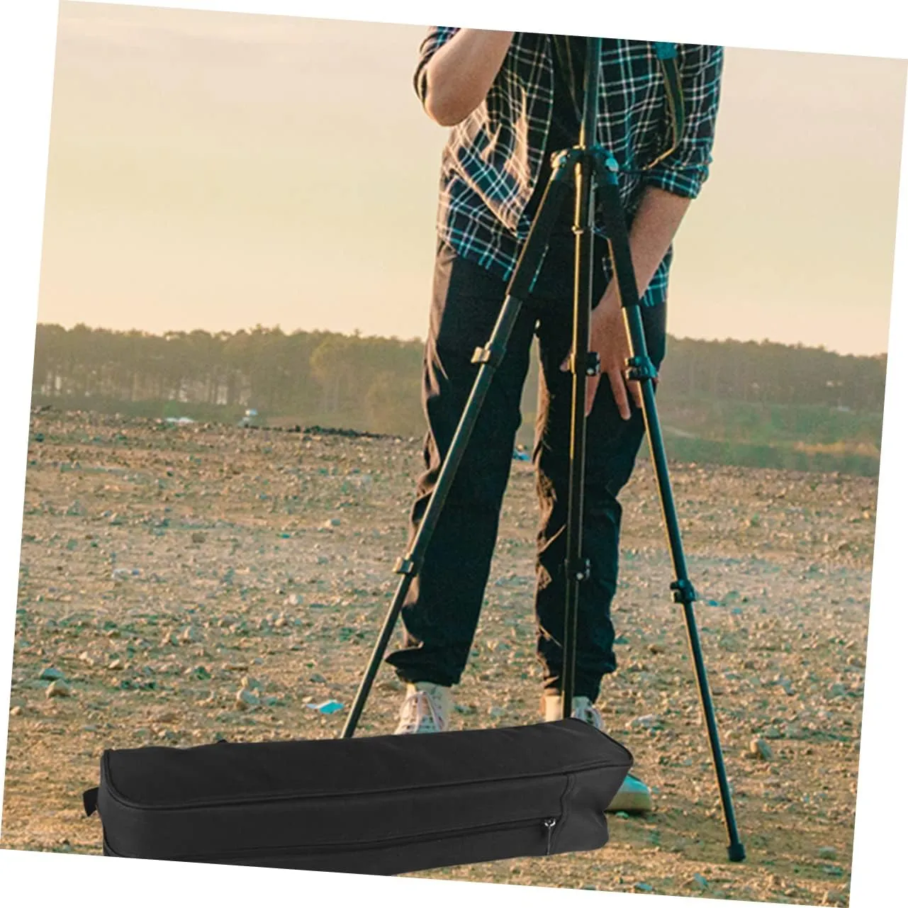 COHEALI Portable Tripod Storage Bag Strap Photography Case for Tripods and Light Stands Organizer for Outdoor Photography