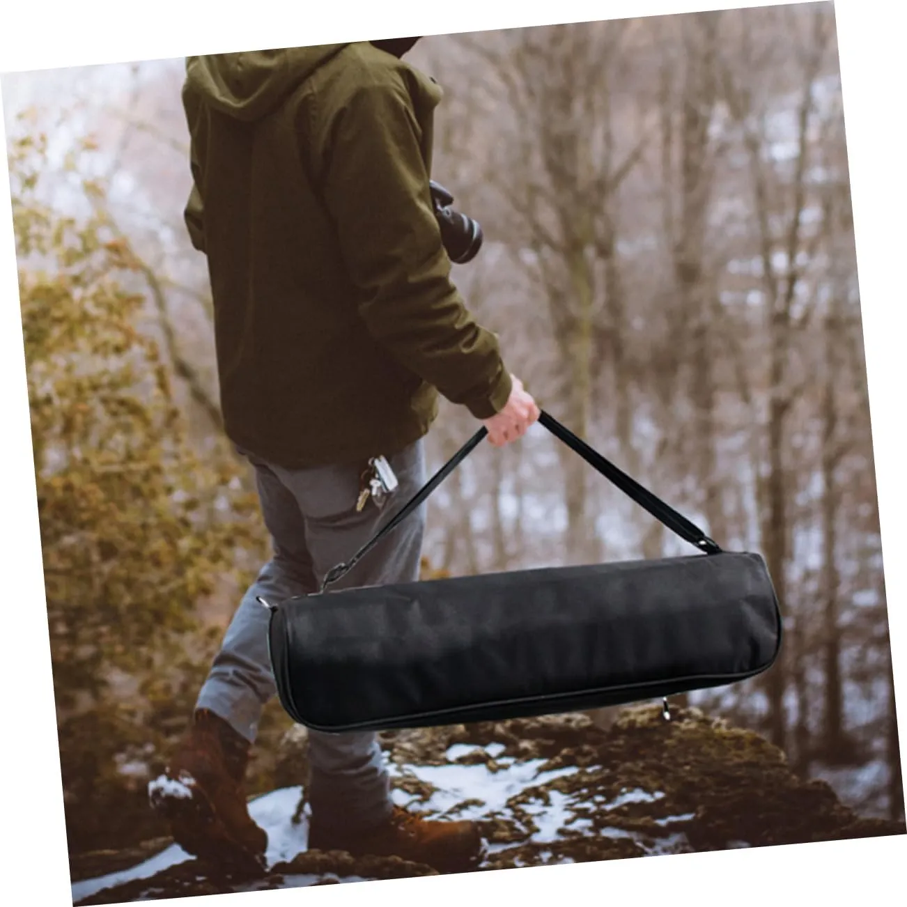 COHEALI Portable Tripod Storage Bag Strap Photography Case for Tripods and Light Stands Organizer for Outdoor Photography