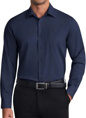 COOFANDY Mens Dress Shirts Wrinkle Free Long Sleeve Button Down Shirt Formal Business Shirts