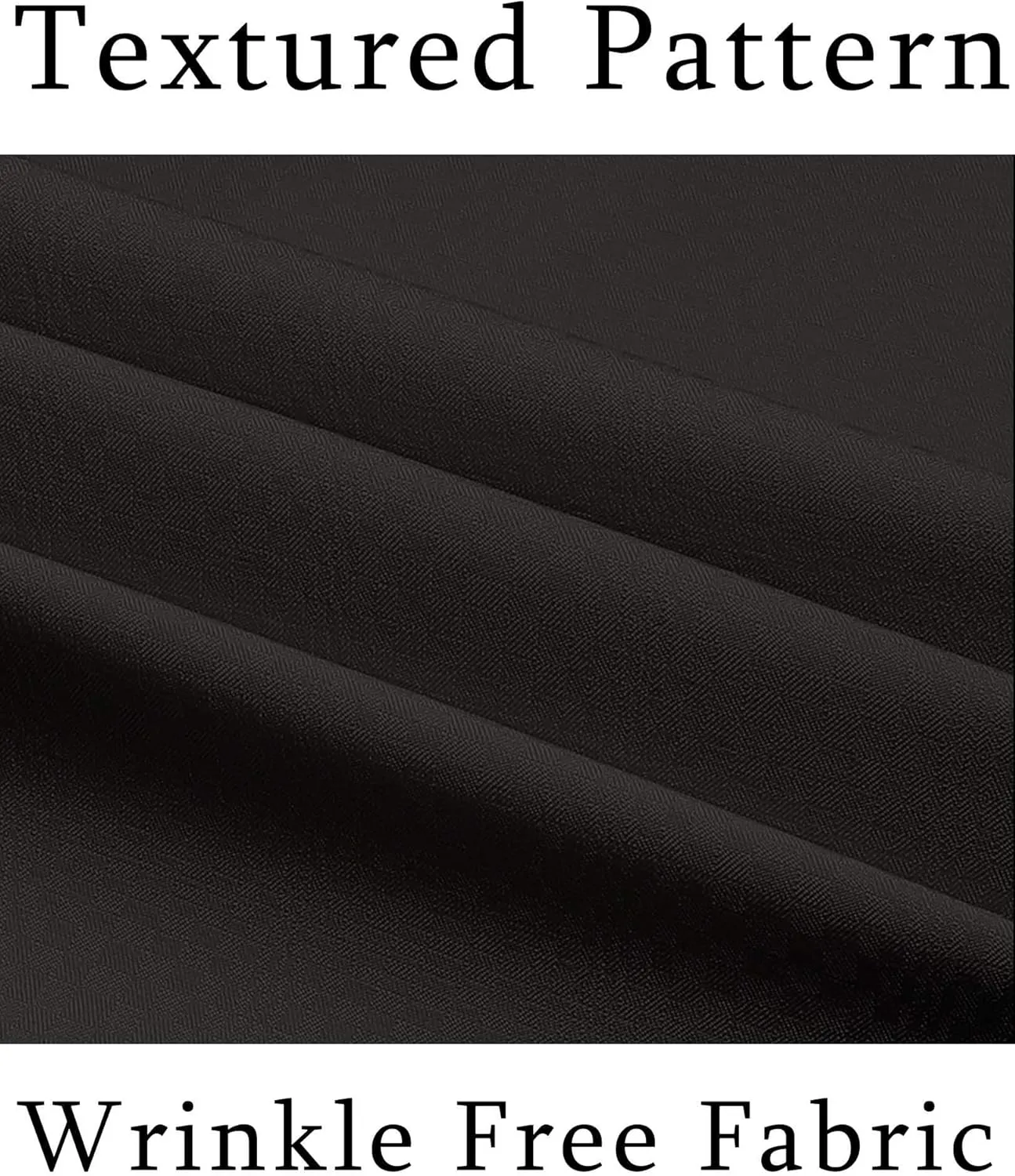 COOFANDY Men's Short Sleeve Dress Shirts Wrinkle Free Regular Fit Dress Shirt Textured Casual Button Down Shirts