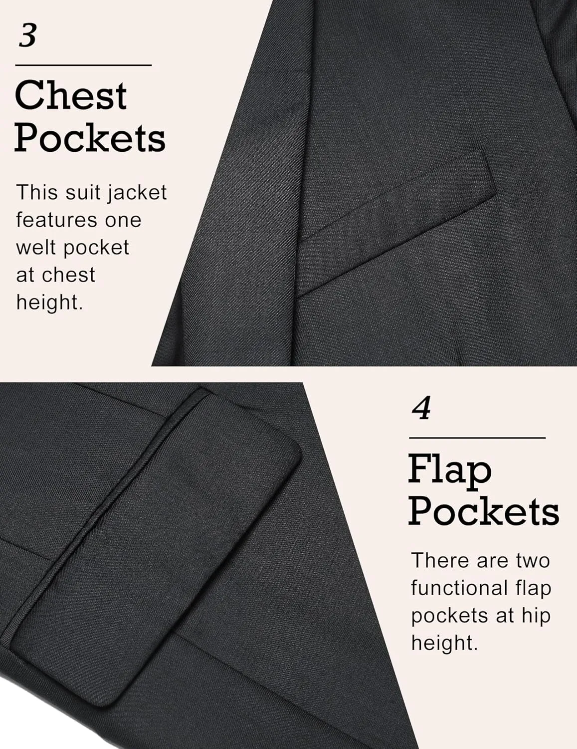 COOFANDY Mens Sport Coat Casual Blazer One Button Business Suit Jacket
