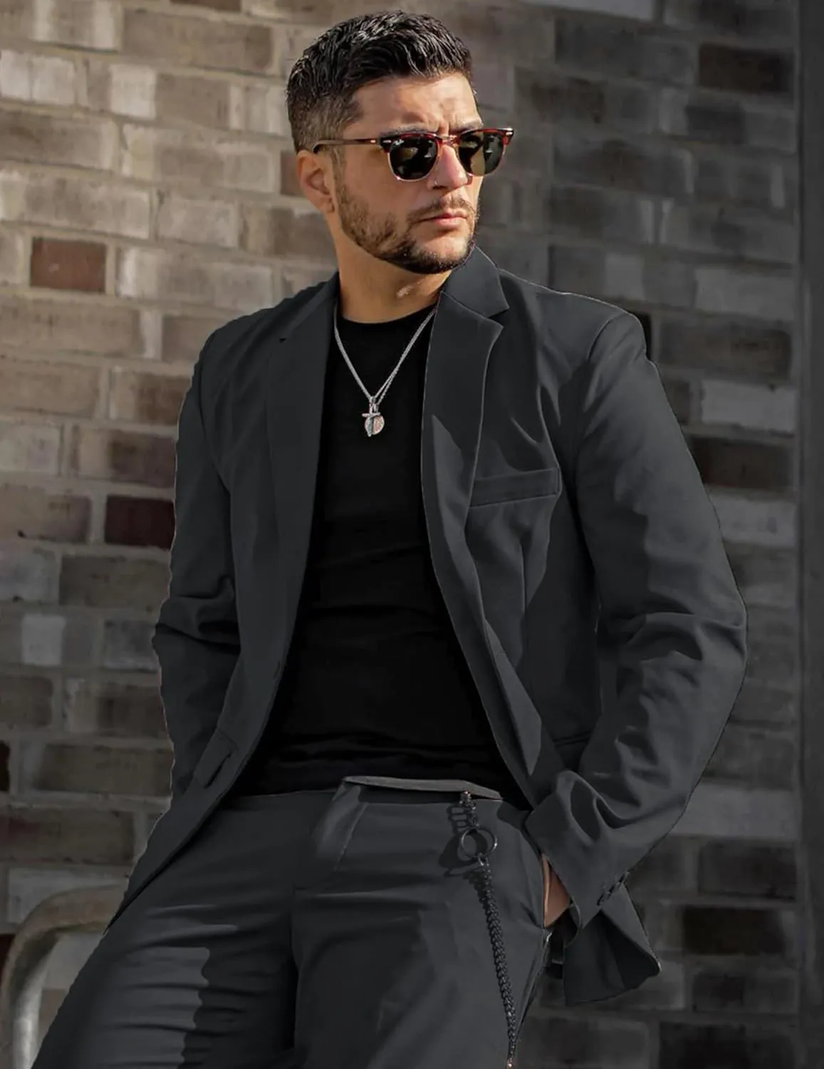COOFANDY Mens Sport Coat Casual Blazer One Button Business Suit Jacket