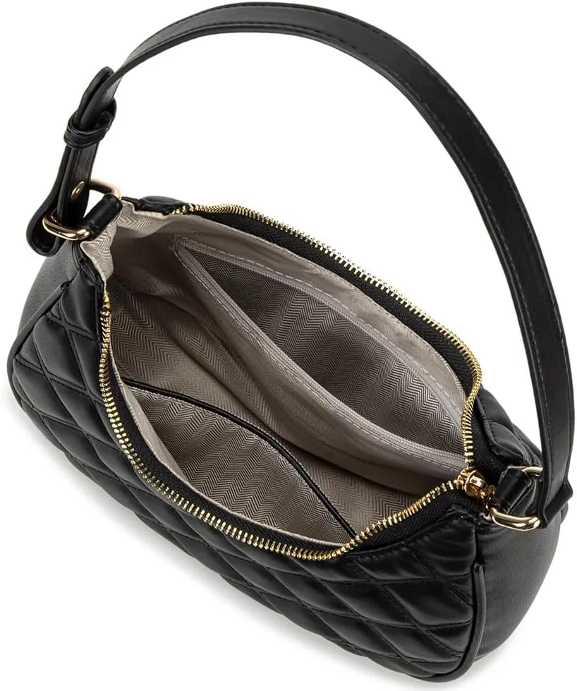 Crescent Shoulder Bags for Women Cute Hobo Tote Handbag Under the Arm Purses Mini Clutch Purse with Zipper Closure