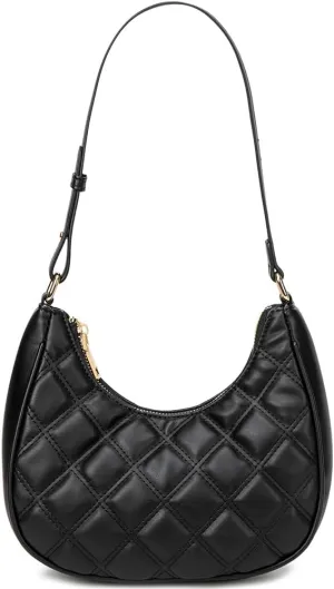 Crescent Shoulder Bags for Women Cute Hobo Tote Handbag Under the Arm Purses Mini Clutch Purse with Zipper Closure