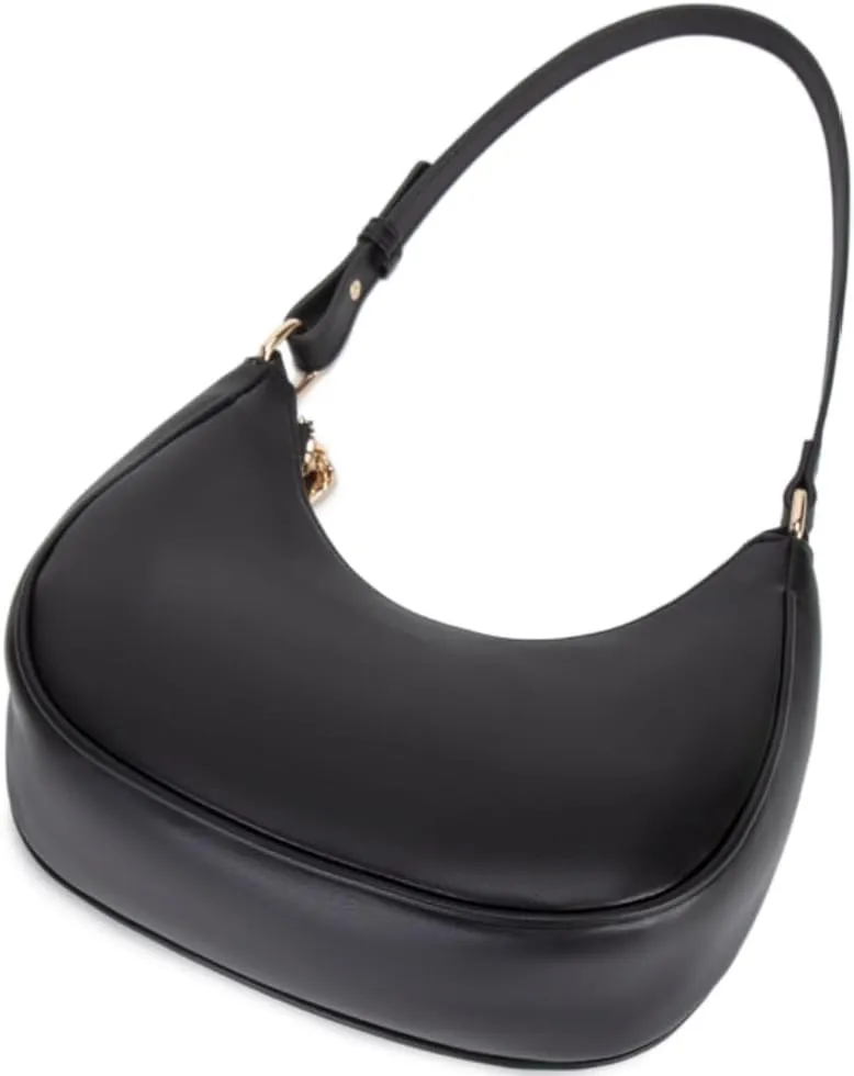 Crescent Shoulder Bags for Women Cute Hobo Tote Handbag Under the Arm Purses Mini Clutch Purse with Zipper Closure