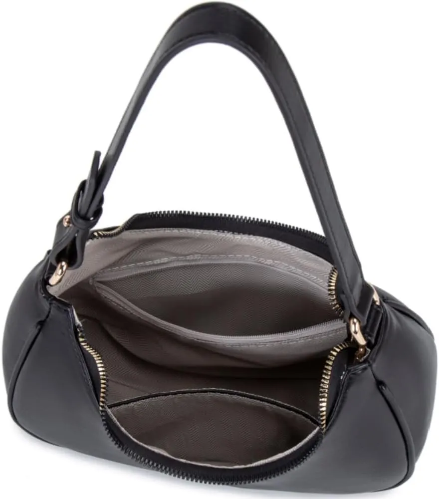 Crescent Shoulder Bags for Women Cute Hobo Tote Handbag Under the Arm Purses Mini Clutch Purse with Zipper Closure