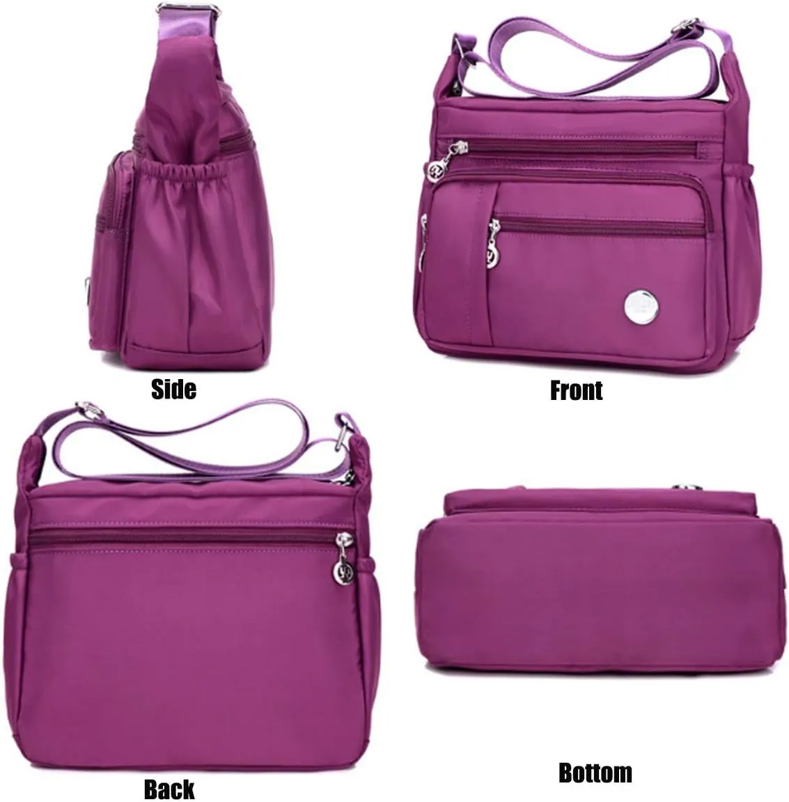 Crossbody Bag for Women Waterproof Shoulder Bag Messenger Bag Casual Nylon Purse Handbag Large