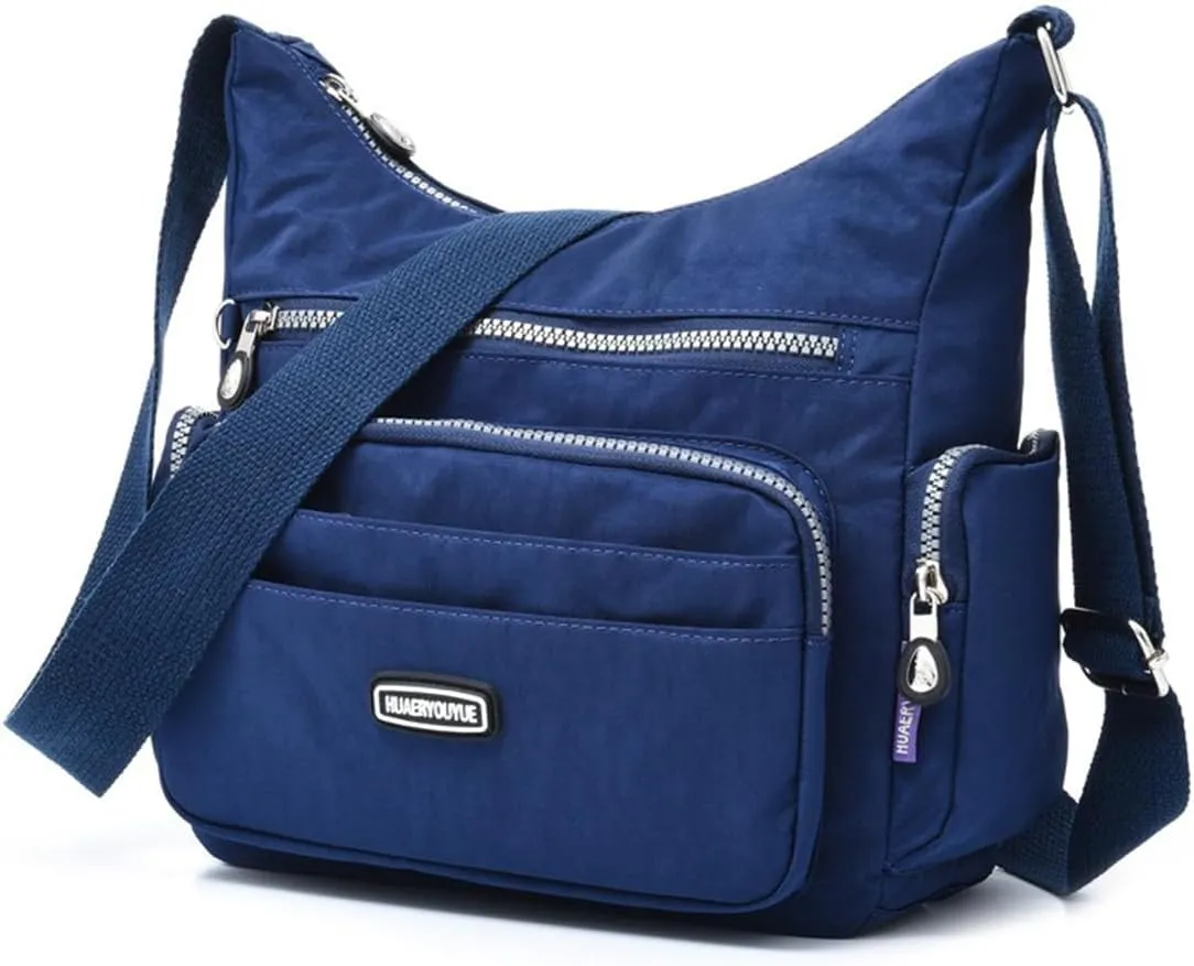Crossbody Bag for Women with RFID Purses Multi Pocket Shoulder Bag Waterproof Purses and Handbags Pocketbooks