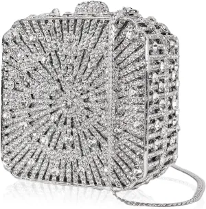 Crystal Clutch Evening Bag Bling Luxury Rhinestone Wedding Bridesmaid Handbag Cocktail Formal Purse For Women