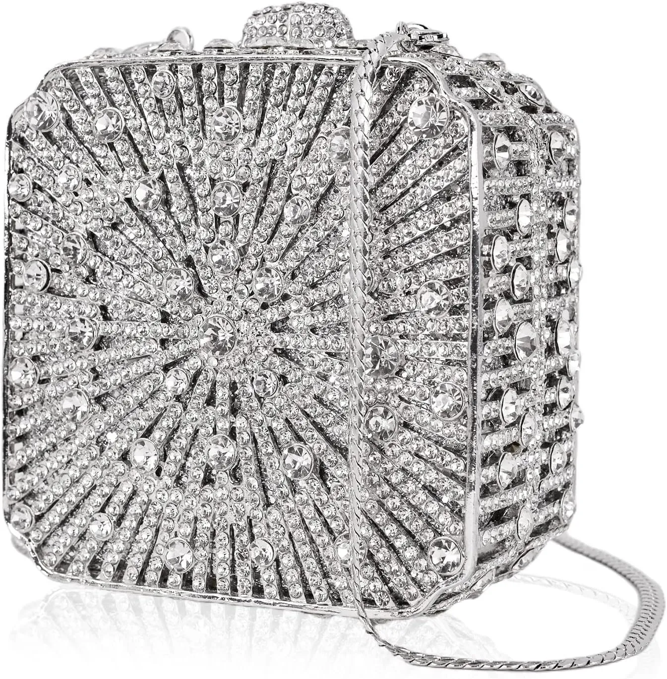 Crystal Clutch Evening Bag Bling Luxury Rhinestone Wedding Bridesmaid Handbag Cocktail Formal Purse For Women