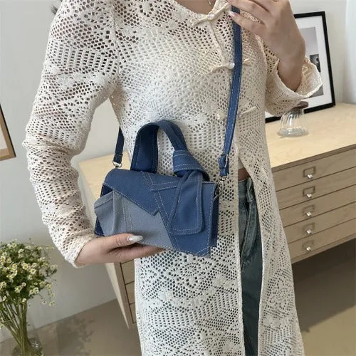 Cute Denim Purses Mini Clutch Handbag