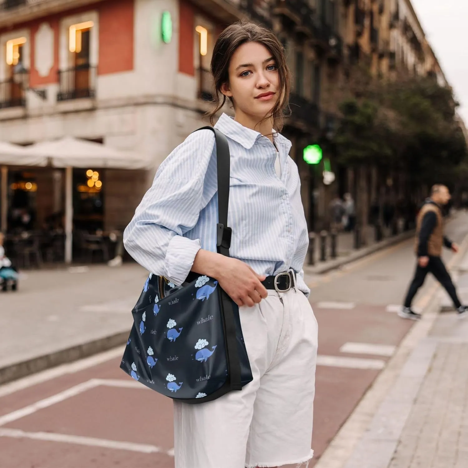 Cute Frog Heads Green White Leather Hobo Purses for Women Large Crossbody Bag Animal Print Crossbody Hobo Handbag