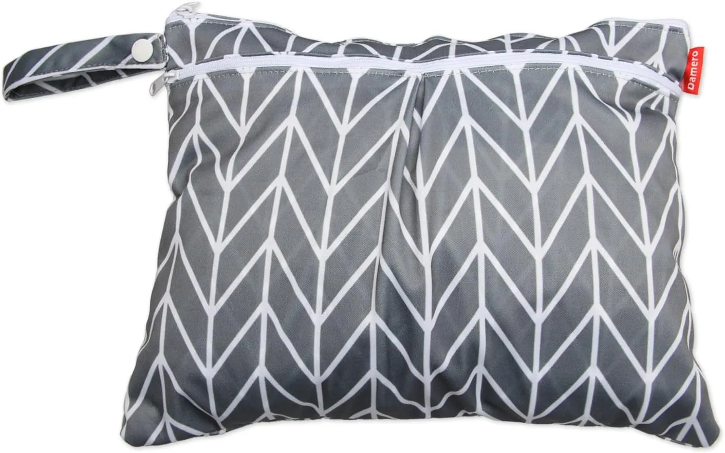 Damero 3pcs Travel Wet and Dry Bag with Handle for Cloth Diaper, Pumping Parts, Clothes, Swimsuit and More, Easy to Grab and Go, Gray Arrows