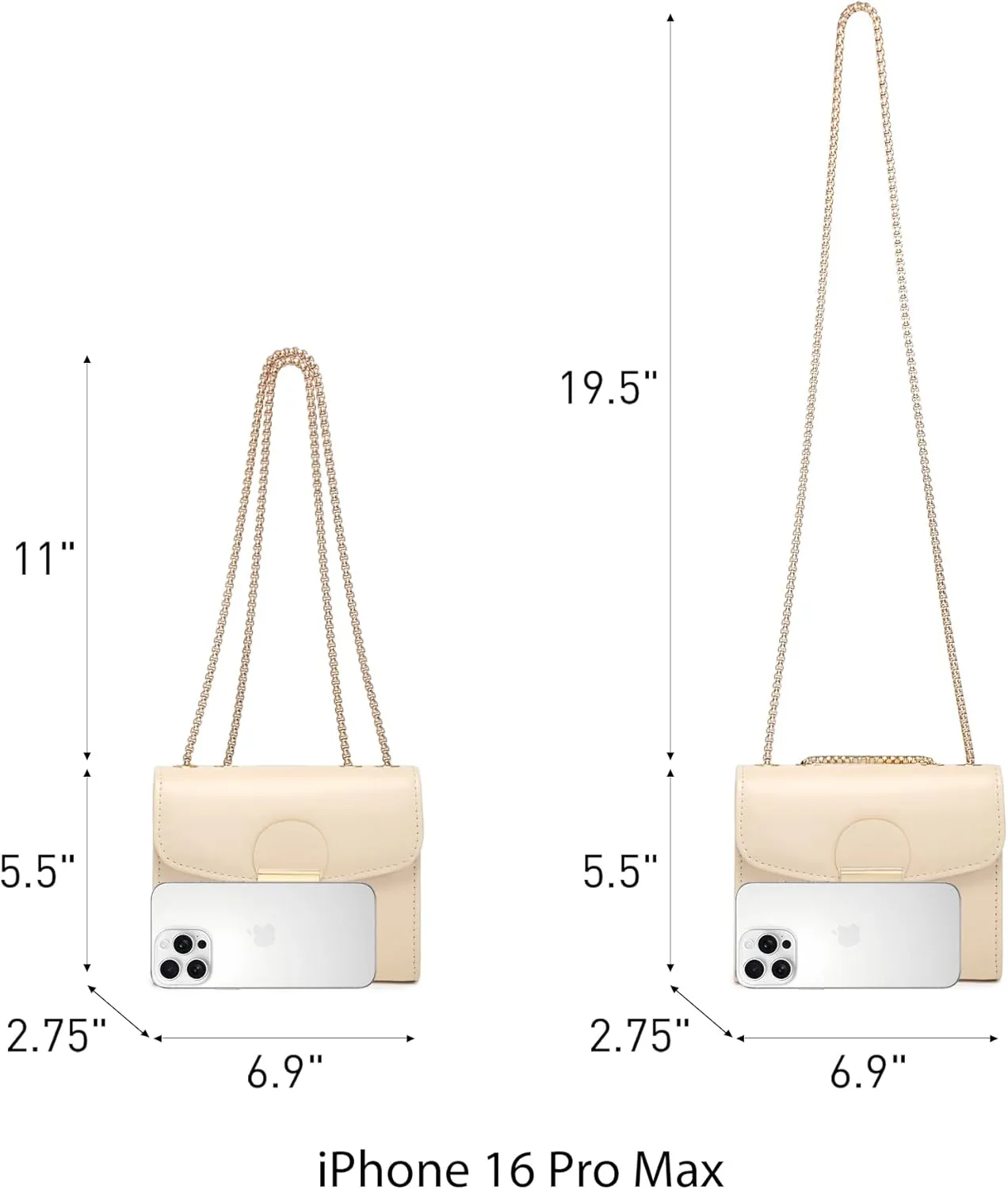 Dasein Women Small Crossbody Bag Designer Evening Bag Clutch Purse Handbag for Wedding/Prom/Party with Double Chain Strap