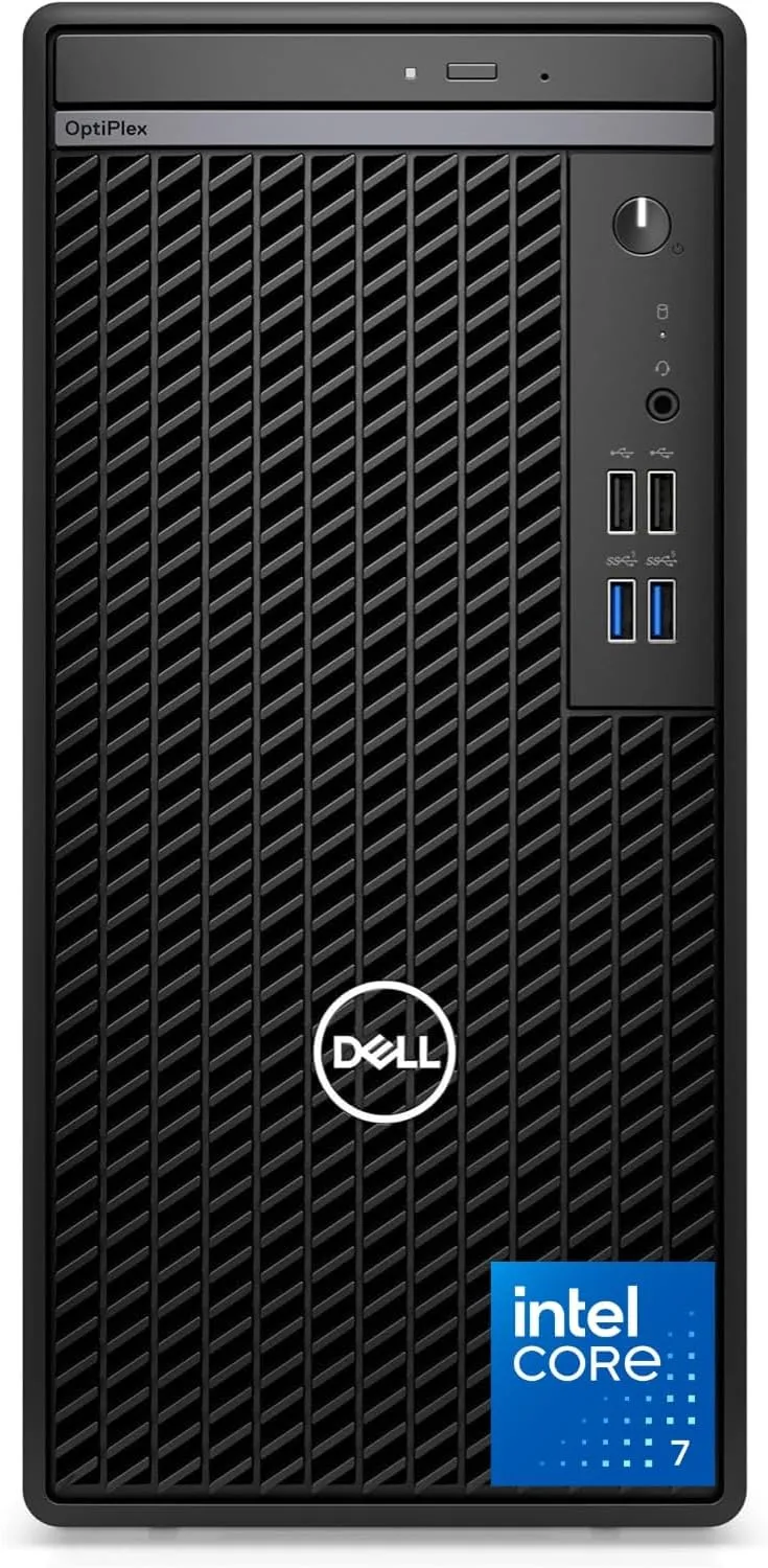 Dell Optiplex 7010 Tower Business Desktop, Intel i7-12700K Processor (up to 5.0 GHz), Intel UHD 770 Graphics, 32GB RAM, 1TB PCIe SSD, DVD-RW, DP Port, HDMI, Wi-Fi   Bluetooth, Windows 11 Pro