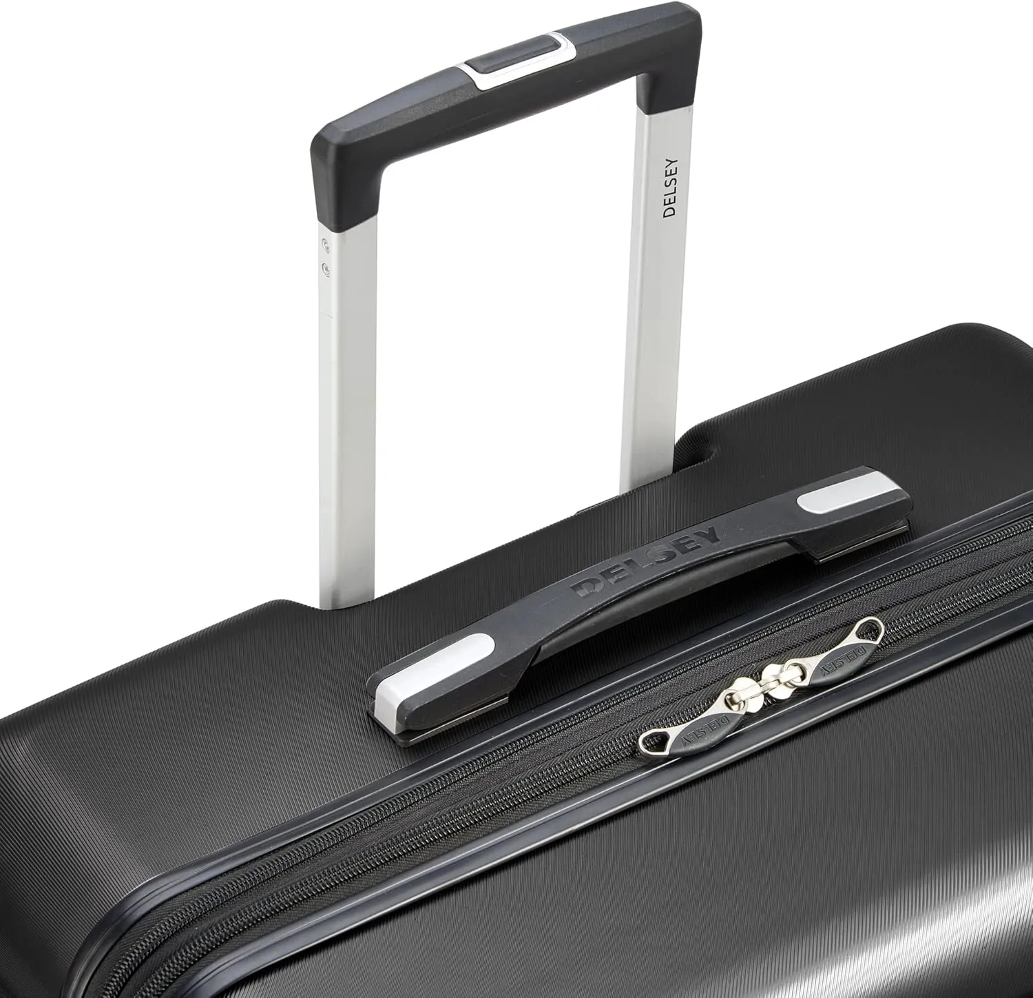 DELSEY PARIS Margot Hardside Luggage, Dual Wheel Spinners for Smooth Travel, Expandable with Spacious & Organizable compartments, Men and Women, Black, Medium Check-in 24-Inch