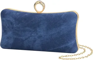 Denim Clutch Purses for Women - Formal Party Wedding & Cocktail Prom Evening Purses