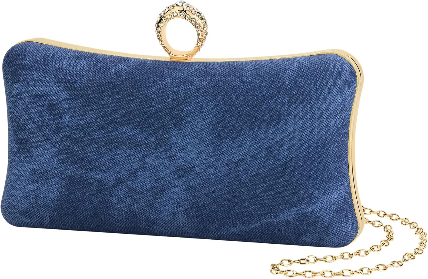 Denim Clutch Purses for Women - Formal Party Wedding & Cocktail Prom Evening Purses