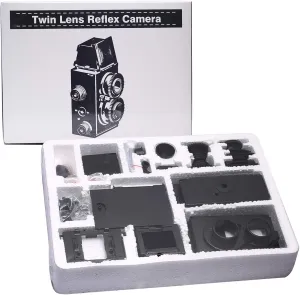 DEVMO Compatible with DIY Lightnes Classic Retro Holga Lomo Recesky TLR Camera 35mm Film Twin Lens Reflex Kit