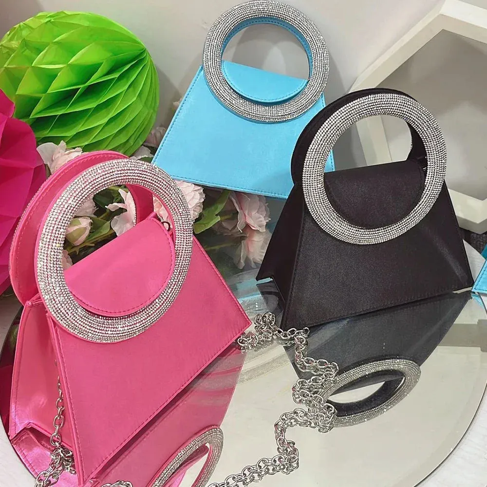 Diamond Handle Evening Clutch