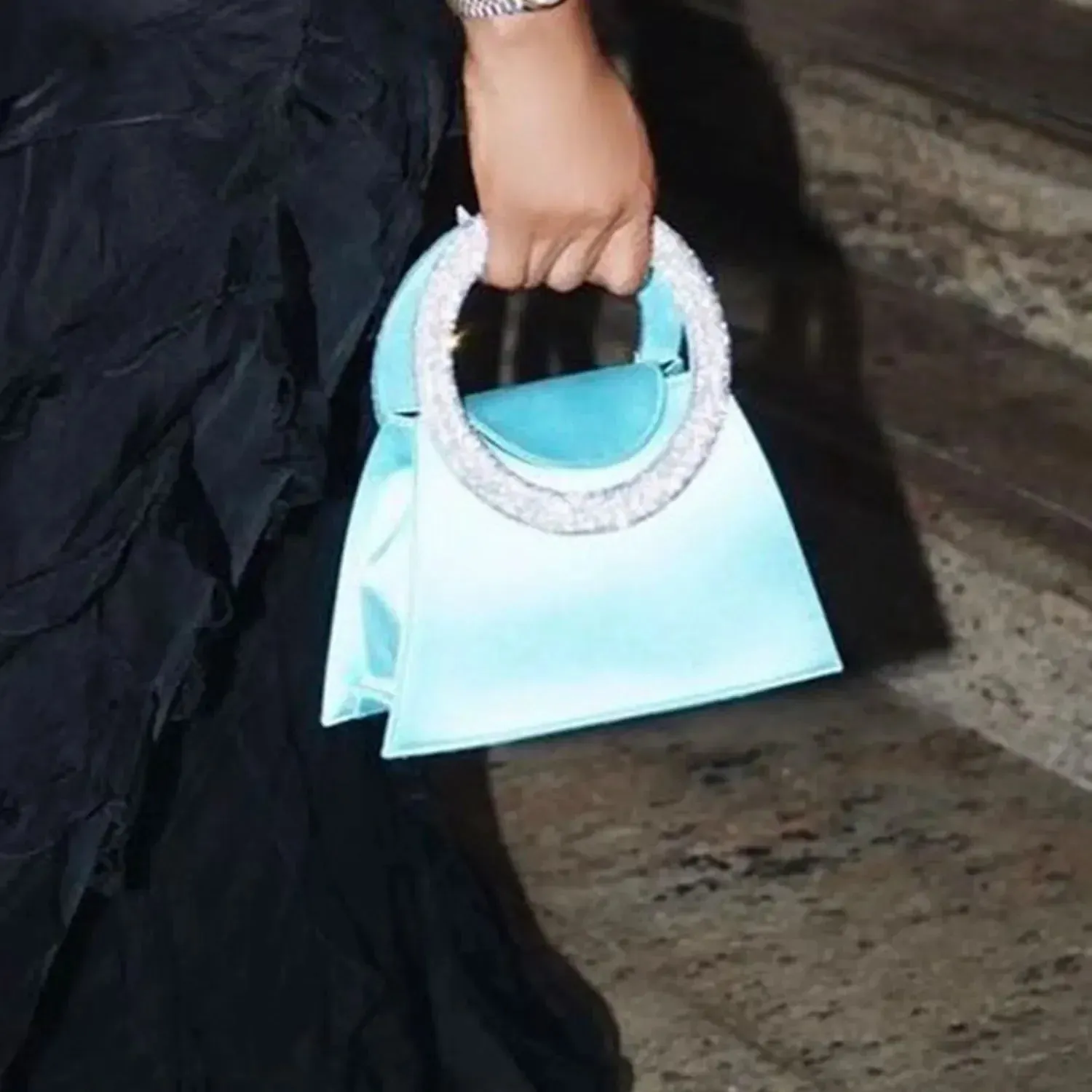 Diamond Handle Evening Clutch