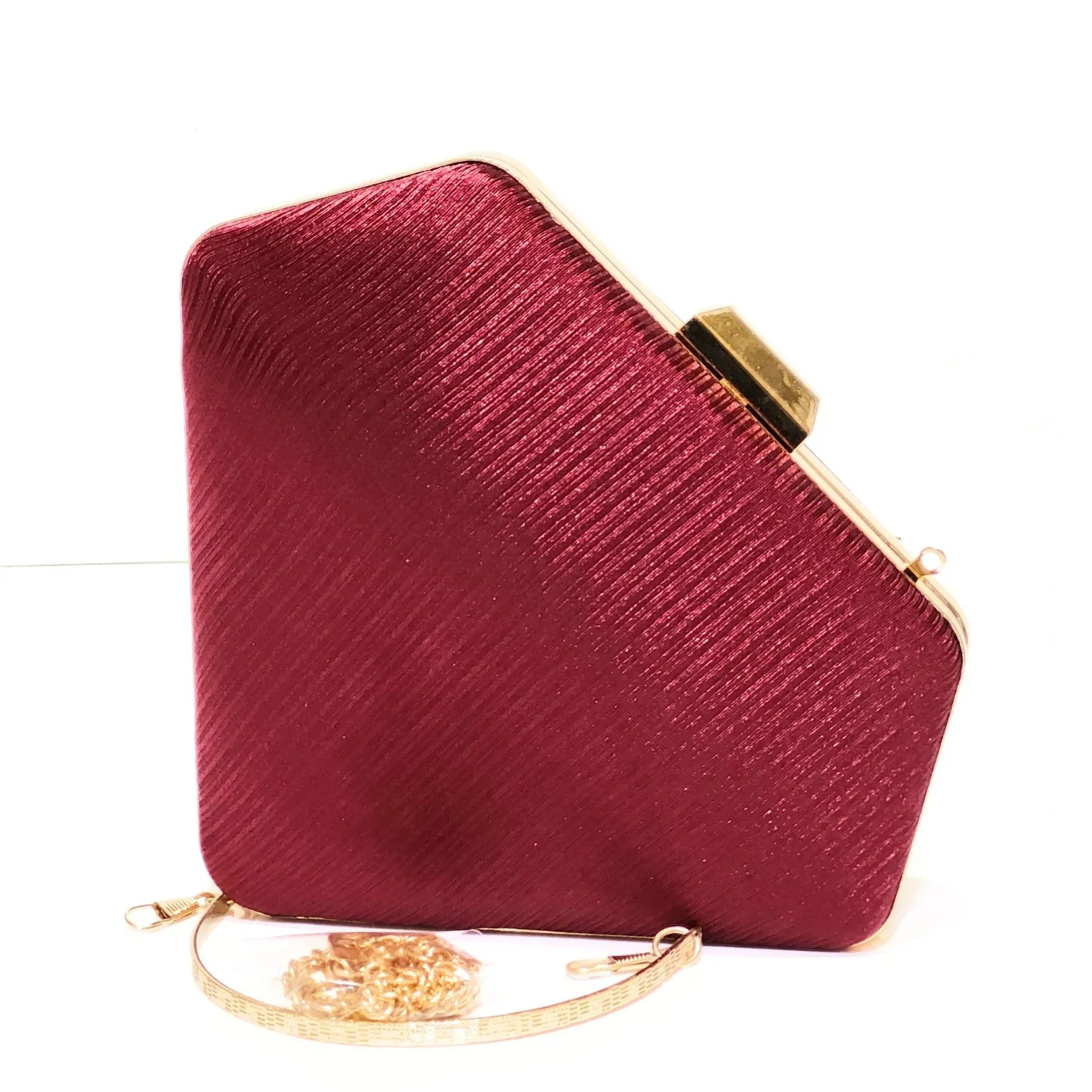 Diamond Satin Clutch