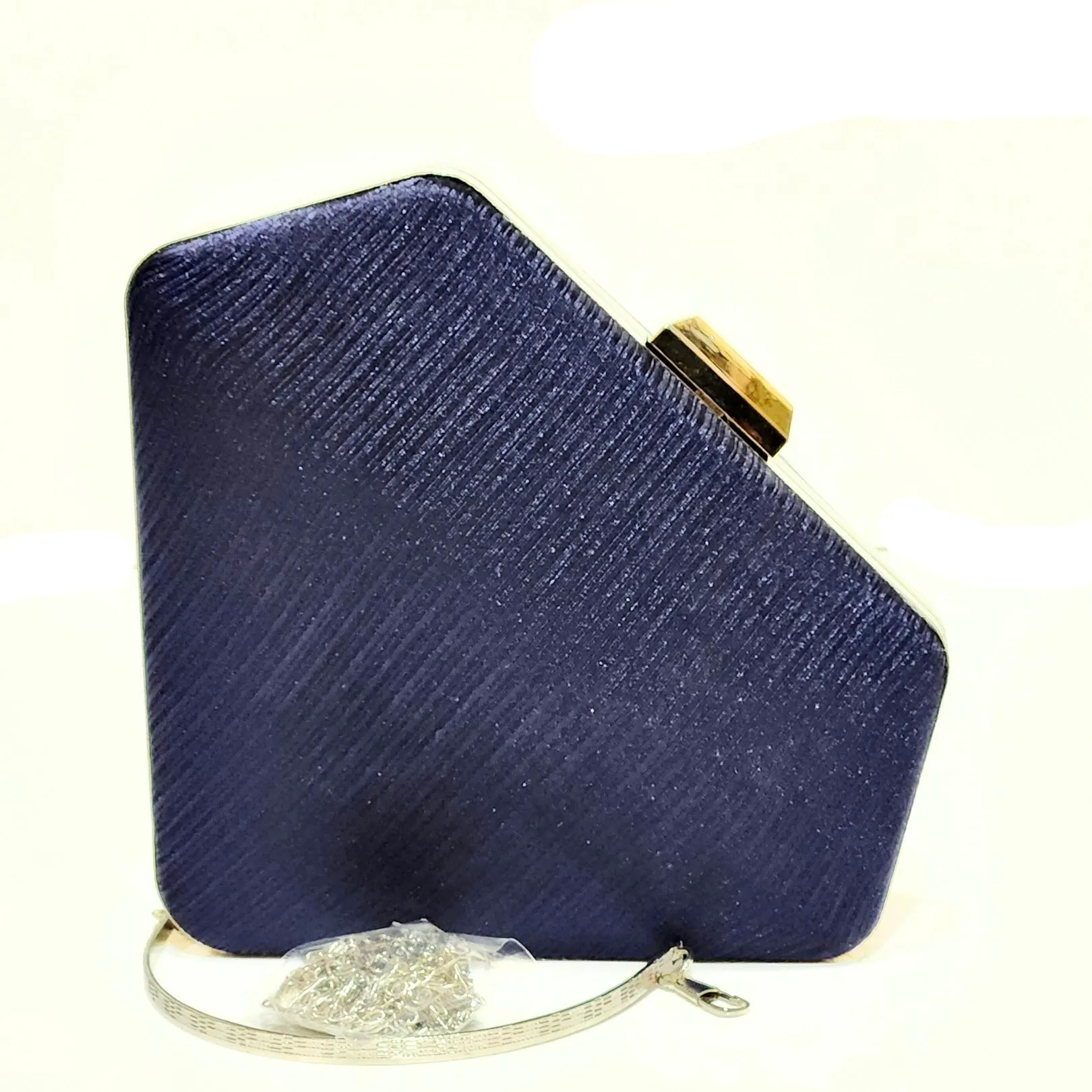 Diamond Satin Clutch