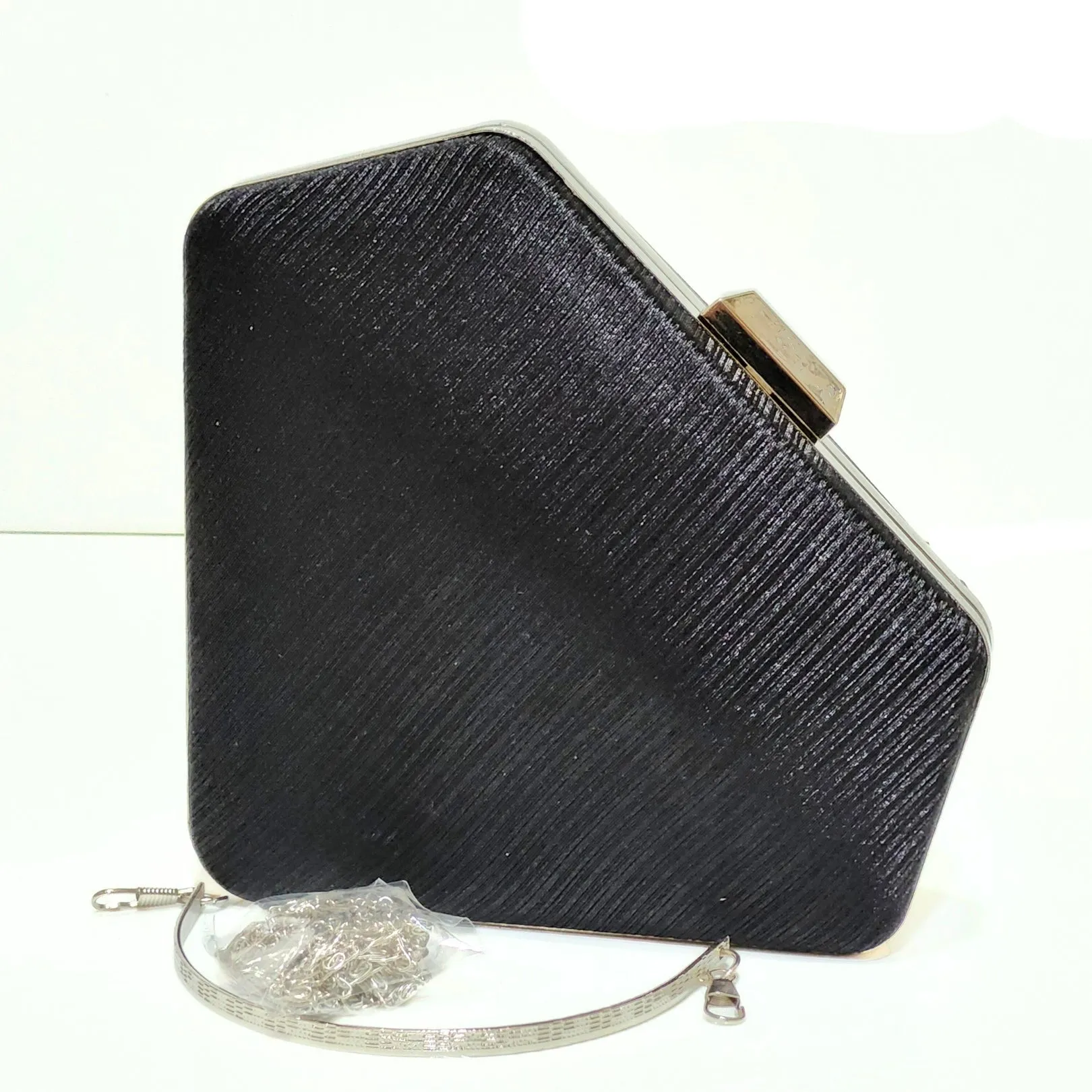 Diamond Satin Clutch