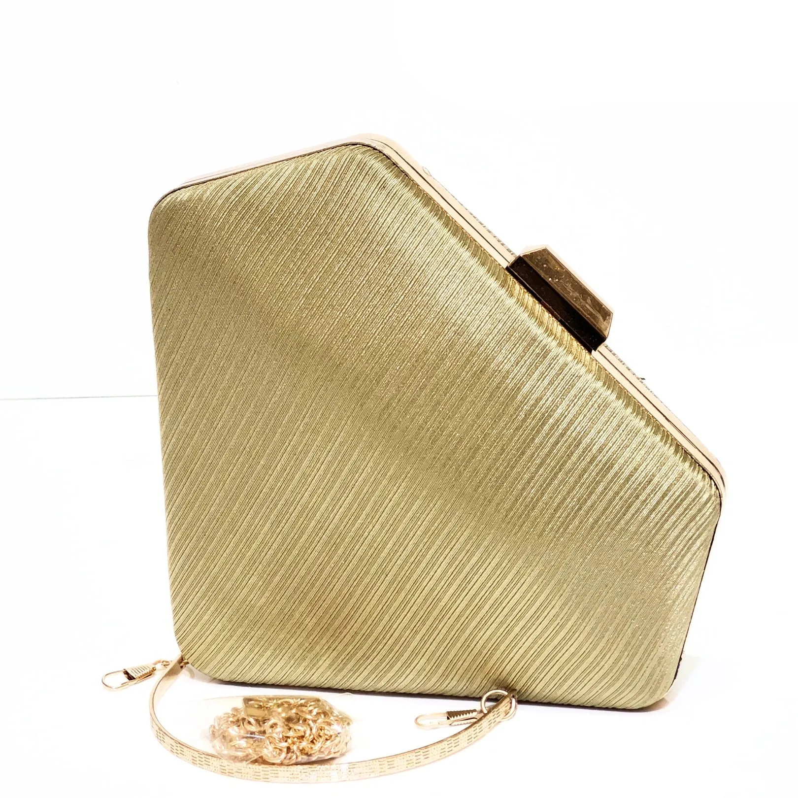 Diamond Satin Clutch