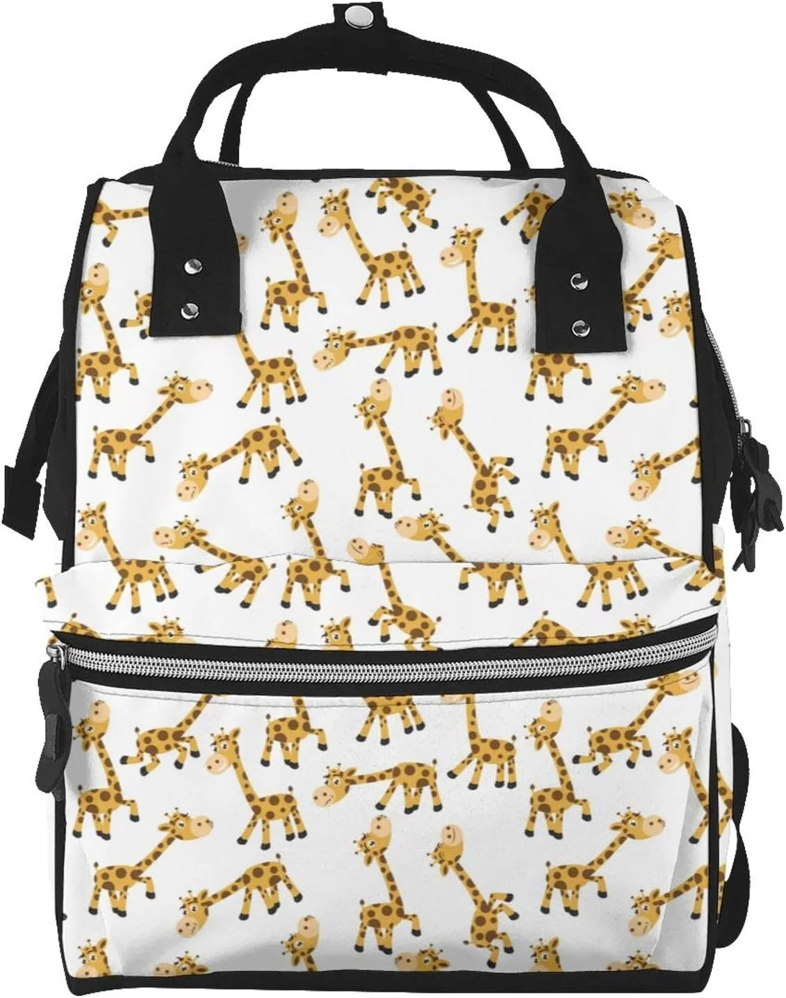 Diaper Bag Backpack Cartoon Giraffe Large Capacity Nappy Bag Waterproof Mummy Bags Multifunction Travel Nappy Bags for Mom Dad Casual Travel Essentials Daypack
