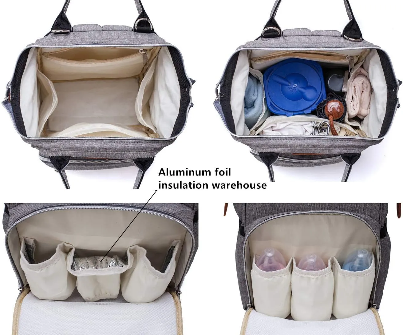 Diaper Bag Backpack for Baby Boy Girl, Multi-Function Diaper Bag for Baby Care,Diaper Bags Essentials for Mom, Dad