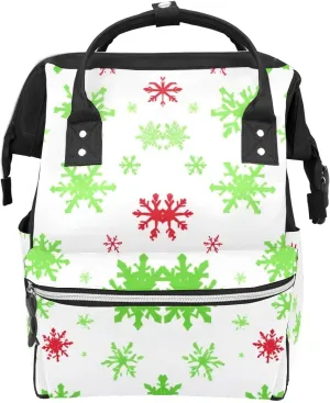 Diaper Bag Backpack Multifunction Maternity Baby Changing Bags Large Baby Bag Travel Back Snowflake Flake Pack