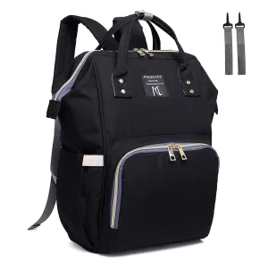 Diaper Bag Backpack, Multifunction Waterproof Travel Back Pack Maternity Baby Nappy Changing Bags Black