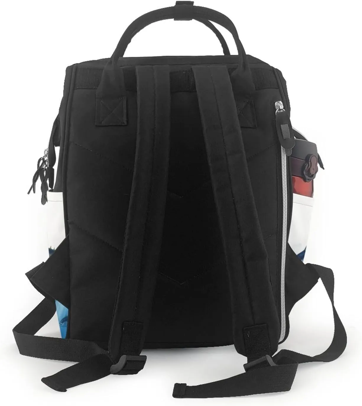 Diaper Bag Nappy Backpack Baby Bag Opossum and Roses Mummy Backpack Multifunction Changing Bags for Travel, Bluefin Tuna Thunnus, One Size