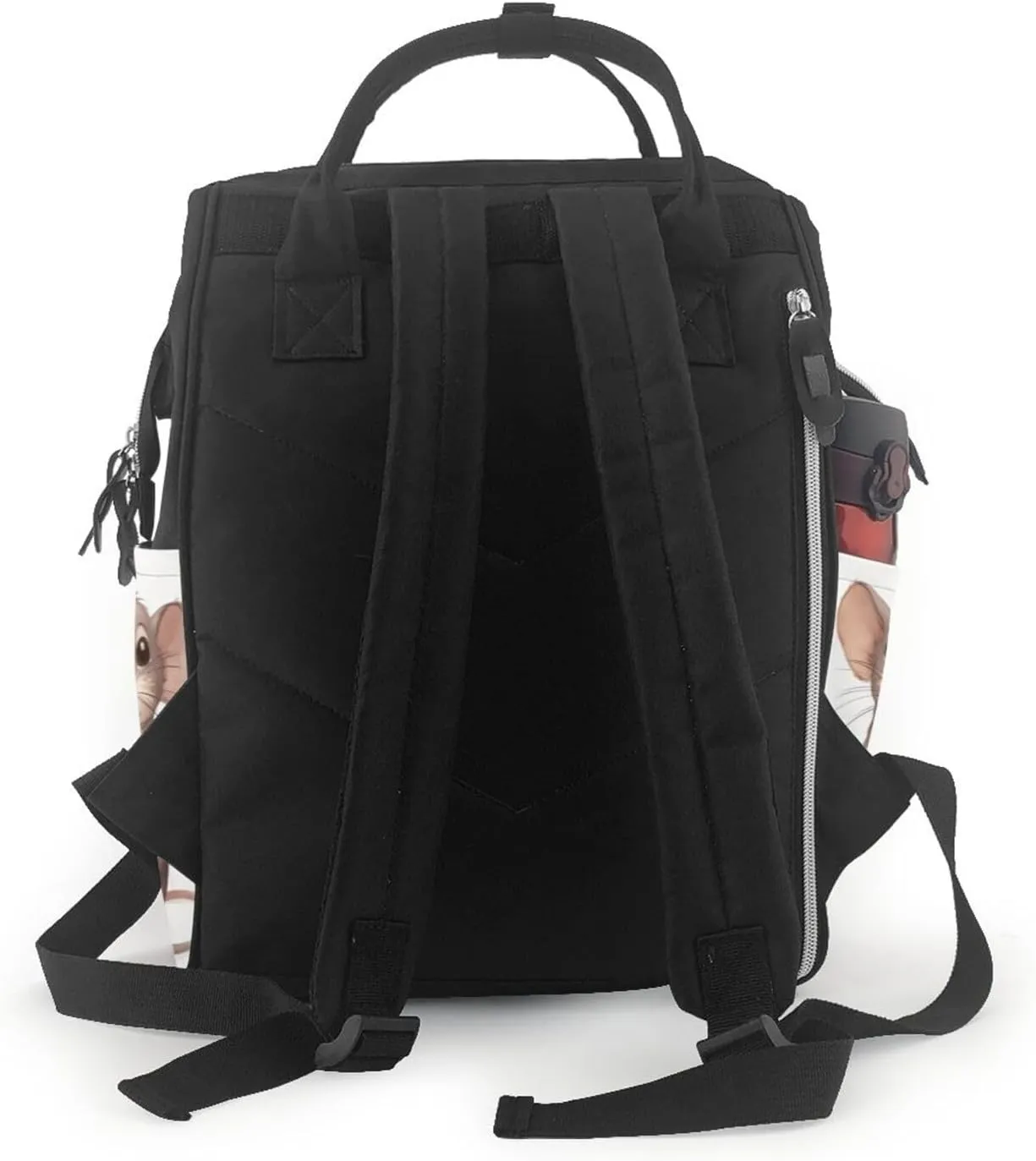 Diaper Bag Nappy Backpack Baby Bag Squirrel Animal Mummy Backpack Multifunction Changing Bags for Travel, Mother and Child Rats, One Size