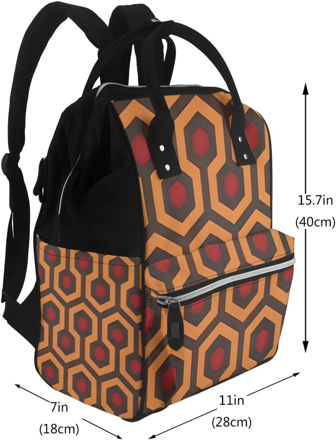 Diaper Bag Nappy Backpack Baby Bag Squirrel Animal Mummy Backpack Multifunction Changing Bags for Travel, Shining Overlook, One Size