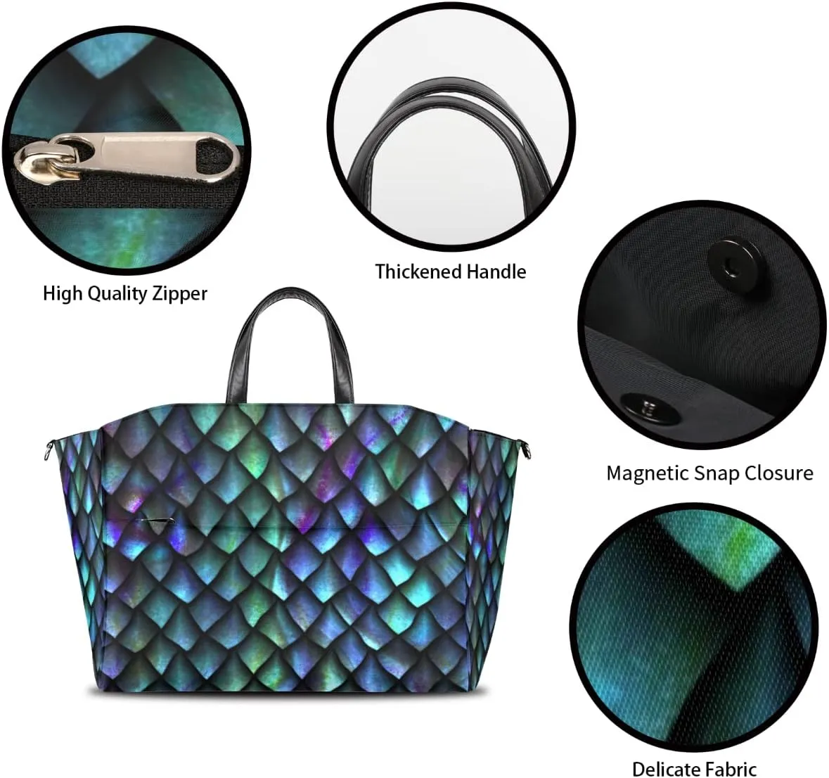 Diaper Bag Tote with Stroller Straps Large Travel Diaper Tote Bag Baby Bag Multifunction Nappy Bags for Mom and Dad