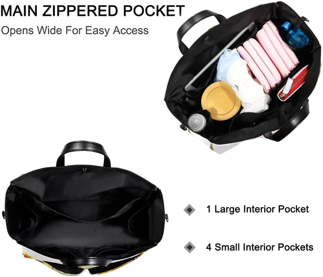 Diaper Bag Tote with Stroller Straps Large Travel Diaper Tote Bag Baby Bag Multifunction Nappy Bags for Mom and Dad