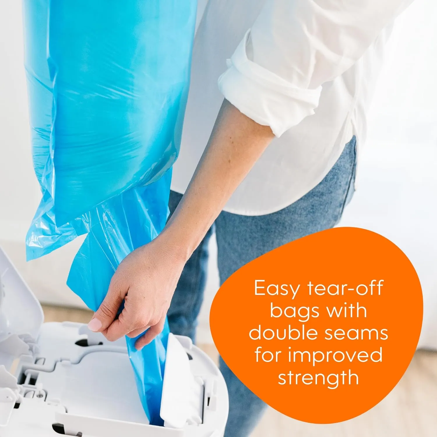 Diaper Genie Easy Roll Refill | 18 Bags Per Refill | Holds Up to 846 Newborn Diapers | Odor Control | Diaper Pail Refill Bags | Fits Diaper Genie Signature & Platinum Pails, Packaging may vary