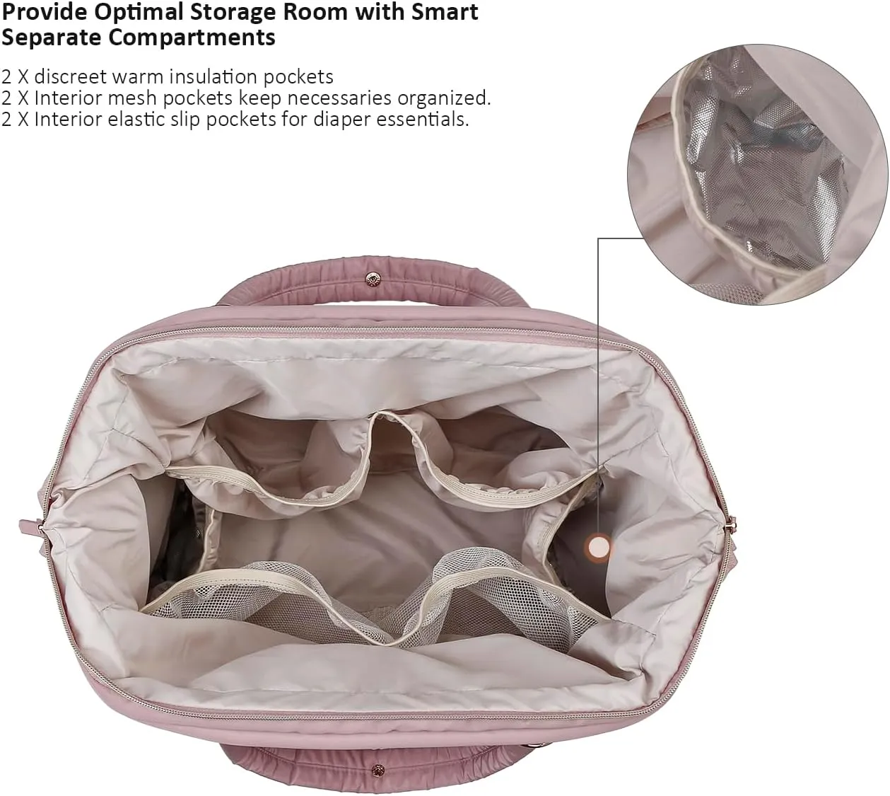 Diaper Quiltde Tote Large Mommy Maternity Bag Stroller Bag Upgrade Multi-Function with Adjustable Shoulder Strap