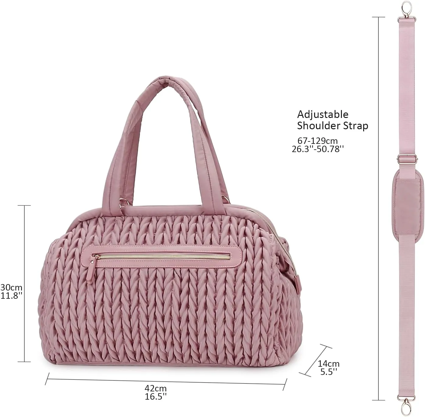 Diaper Quiltde Tote Large Mommy Maternity Bag Stroller Bag Upgrade Multi-Function with Adjustable Shoulder Strap