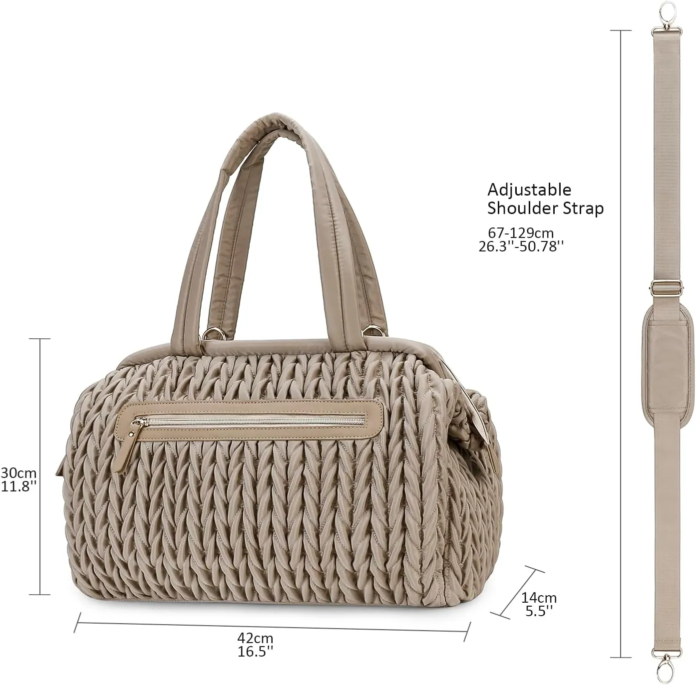Diaper Quiltde Tote Large Mommy Maternity Bag Stroller Bag Upgrade Multi-Function with Adjustable Shoulder Strap