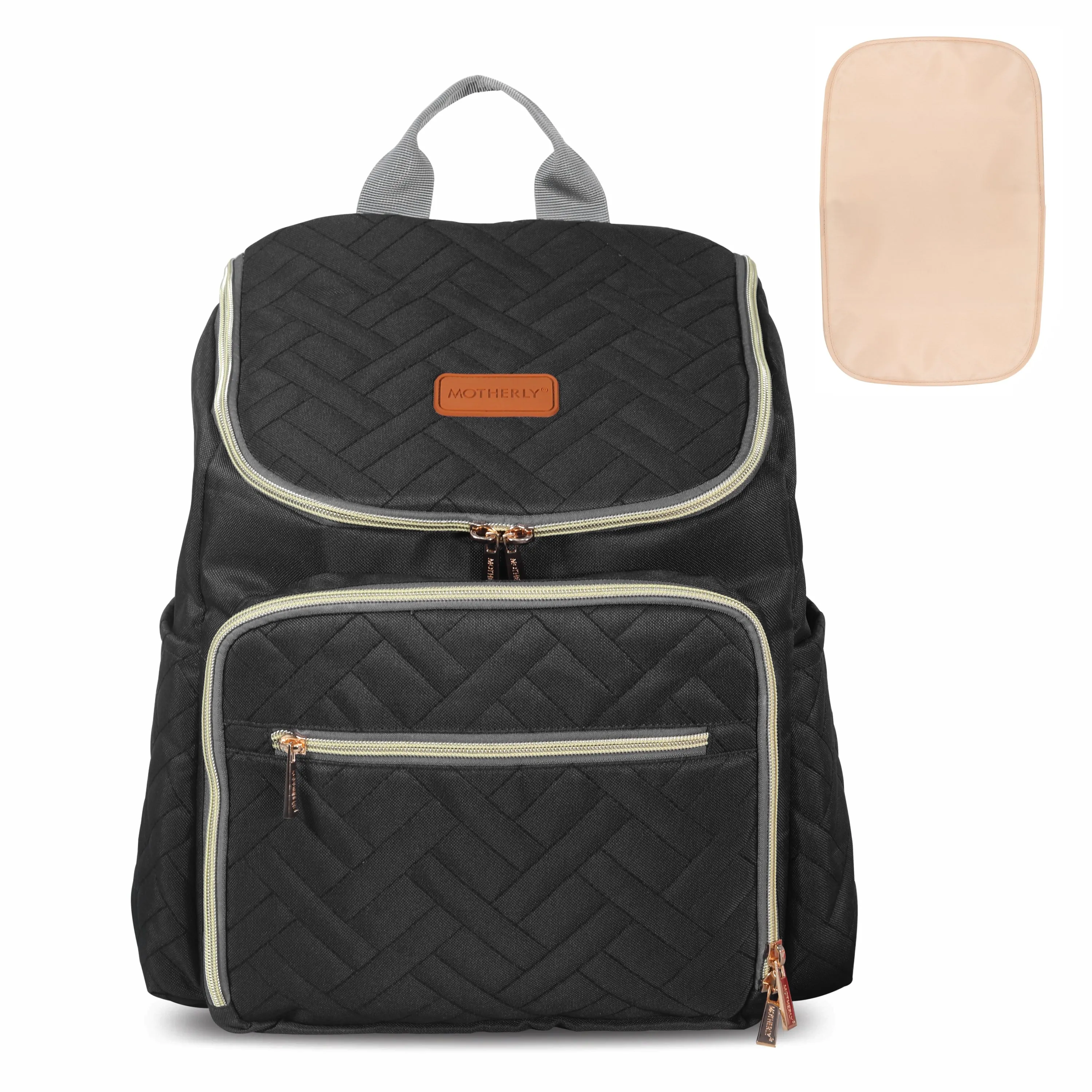 Diaper Quilted Diaper Bag for Mothers for Travel with Changing Mat - Spacious Diaper Bags for Mom | Baby Bag with Multi-Pocket Design | Maternity Bags for Mother and Baby