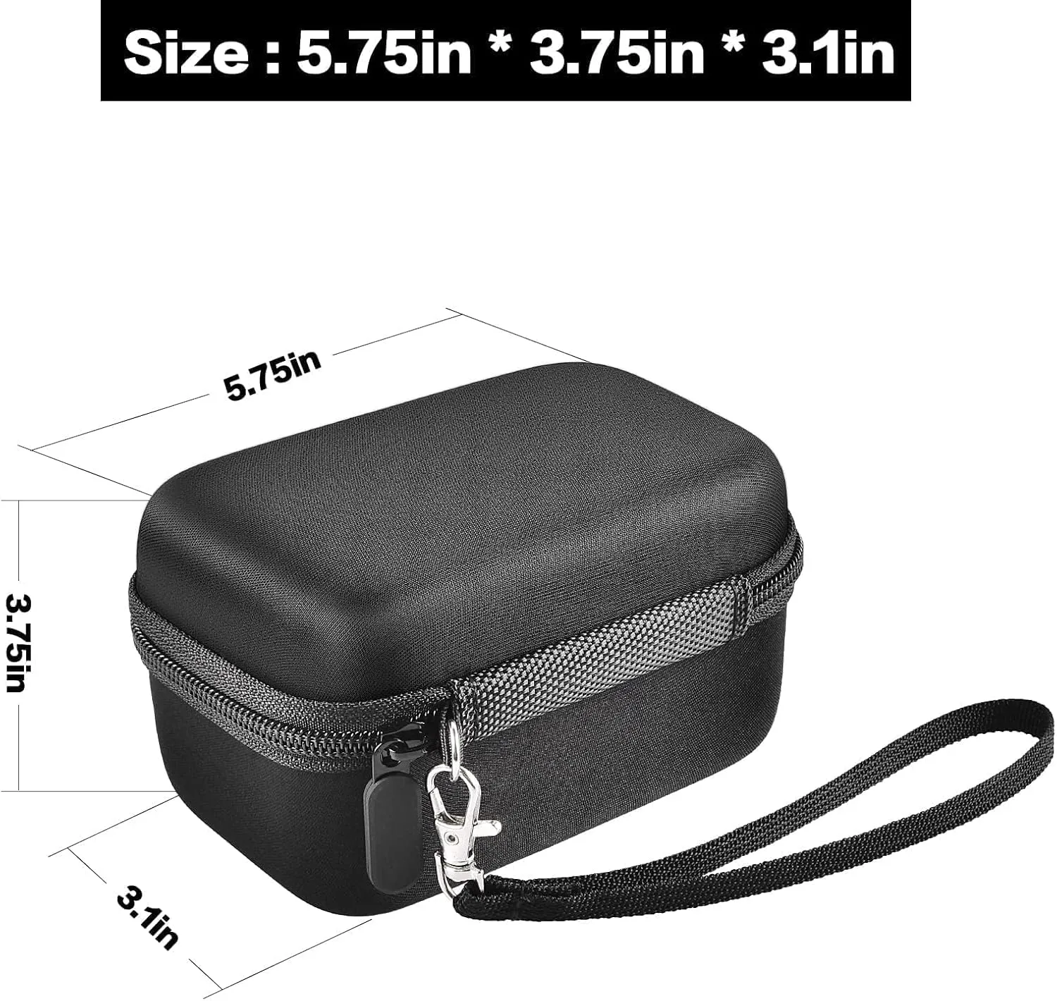 Digital Camera Case Compatible with TEBNGIHNM for Duluvulu for Oiadek for zheozeig for Zostuic for Toiauaha 4K Vlogging Camera. Storage Holder Bag for Canon PowerShot (Box Only) - Black Inner