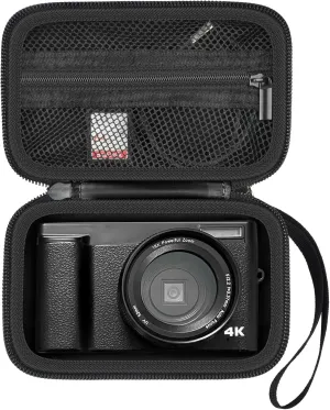 Digital Camera Case Compatible with TEBNGIHNM for Duluvulu for Oiadek for zheozeig for Zostuic for Toiauaha 4K Vlogging Camera. Storage Holder Bag for Canon PowerShot (Box Only) - Black Inner