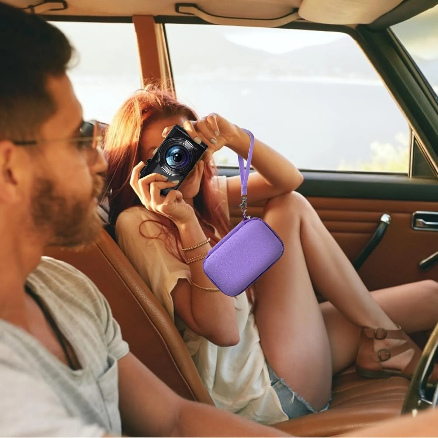 Digital Camera Case Compatible with TEBNGIHNM for Duluvulu for Oiadek for zheozeig for Zostuic for Toiauaha 4K Vlogging Camera. Storage Holder Bag for Canon PowerShot (Box Only)- Purple